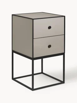 Best Módulo de madera y metal Frame Mesitas De Noche|Mesitas De Noche