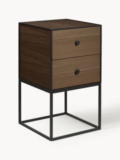 Sale Módulo de madera y metal Frame Mesitas De Noche|Mesitas De Noche