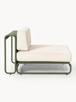 Sofás De Exterior|Sofás De Exterior></noscript>Westwing Collection Módulo intermedio para exterior Caio Blanco Off White, verde oliva