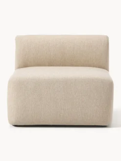 Sofás>Westwing Collection Módulo intermedio Sofia Tejido grueso beige claro