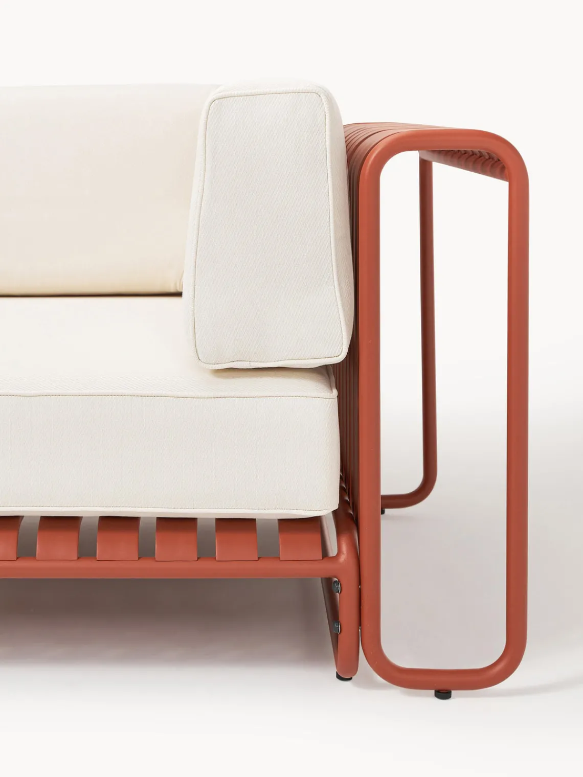 Sofás De Exterior|Sofás De Exterior>Westwing Collection Módulo rinconera para exterior Caio Blanco Off White, terracota