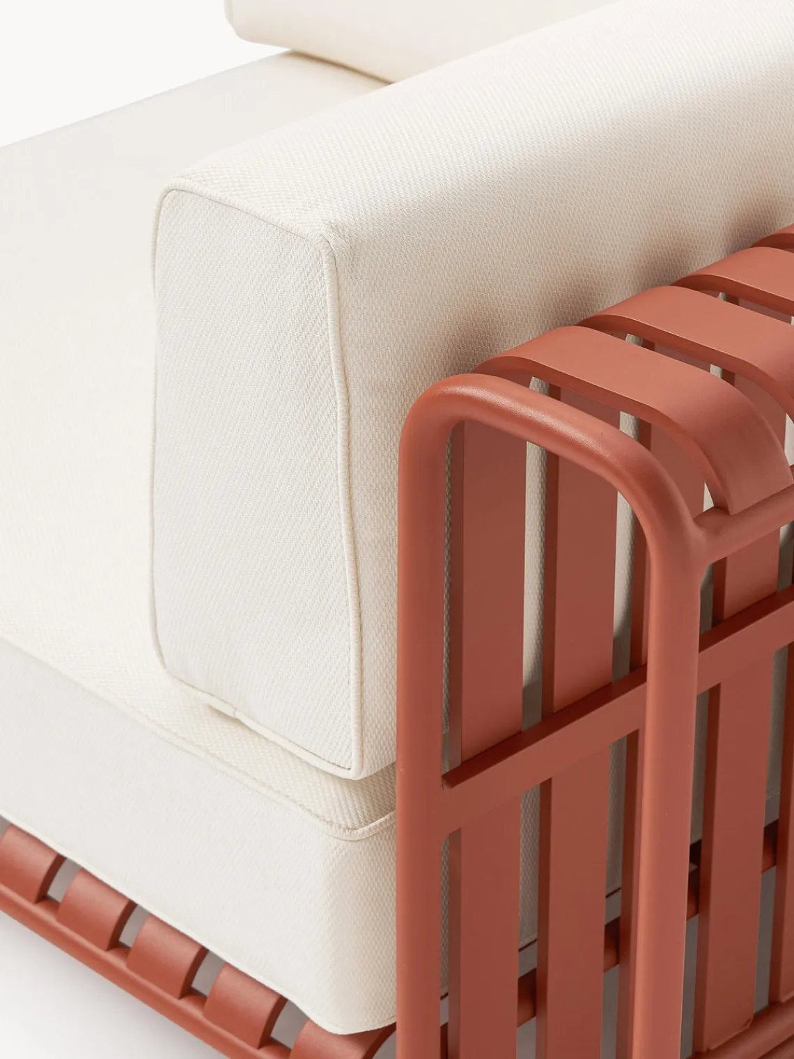 Sofás De Exterior|Sofás De Exterior>Westwing Collection Módulo rinconera para exterior Caio Blanco Off White, terracota