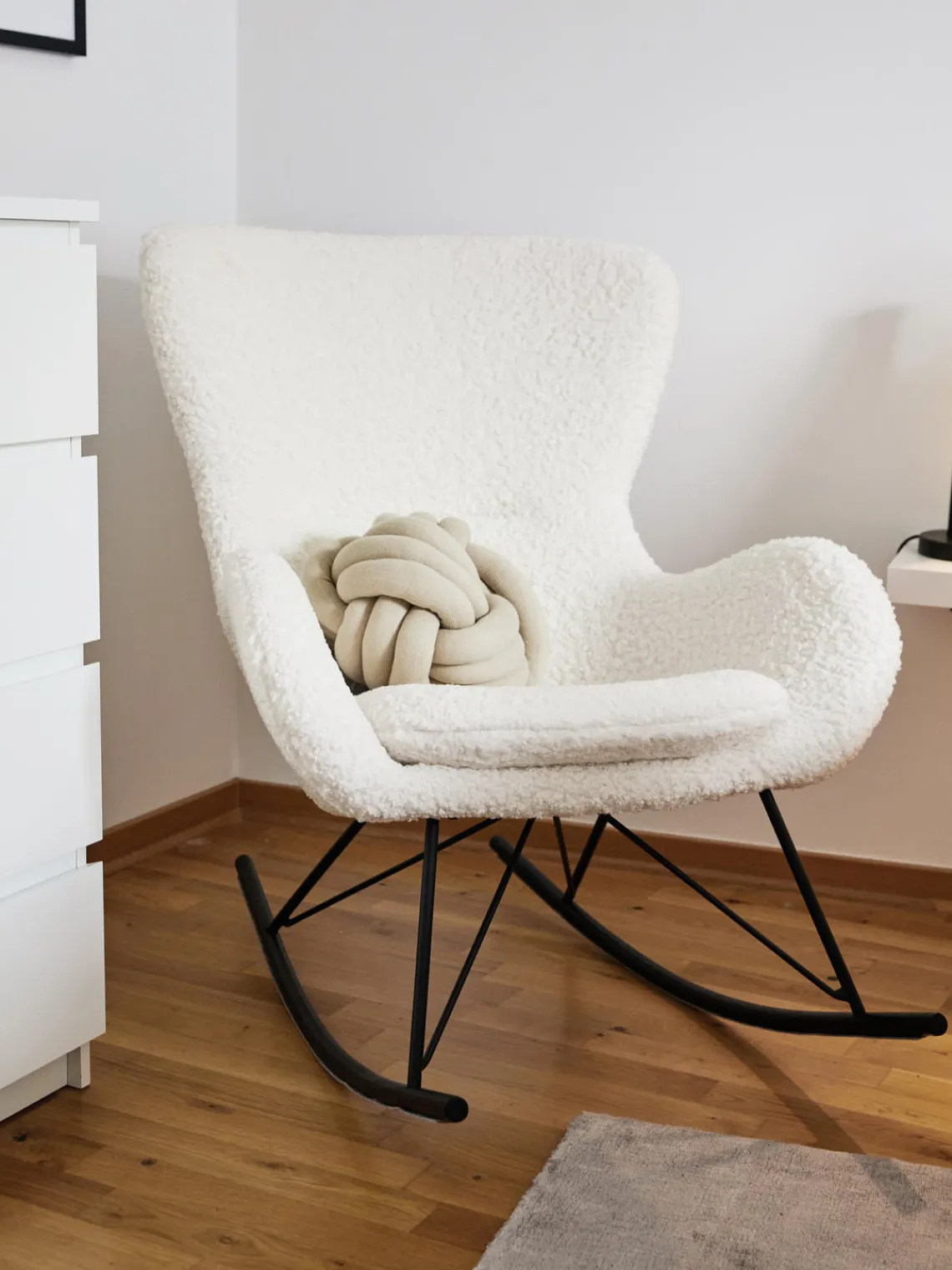 Online Mecedora de borreguillo Wing Mecedoras|Sillones