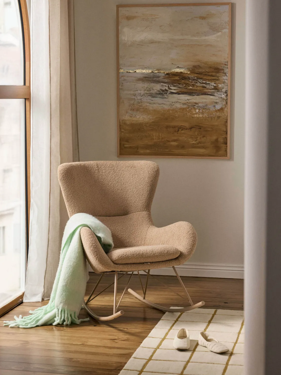 Mecedoras|Sillones>Westwing Collection Mecedora de borreguillo Wing