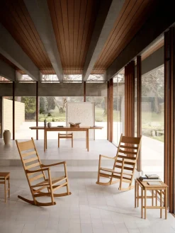 Hot Mecedora de madera de roble CH45 Mecedoras|Sillones