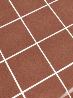 Mesas Auxiliares De Jardín|Mesas De Centro></noscript>Westwing Collection Mesa auxiliar de interior/exterior en look azulejo Doug Terracota, blanco