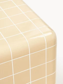 Mesas Auxiliares De Jardín|Mesas De Centro></noscript>Westwing Collection Mesa auxiliar de interior/exterior en look azulejo Doug Ocre, blanco