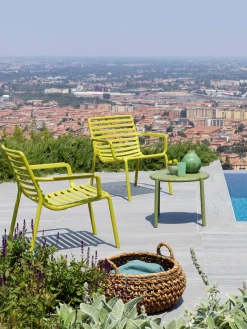 Mesas Auxiliares De Jardín|Mesas Auxiliares De Jardí­N>Nardi Mesa auxiliar de jardín apilable Doga Verde oliva