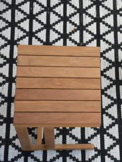 Sale Mesa auxiliar de jardín de madera de teca Cero, 55 cm Mesas Auxiliares De Jardín|Mesas Auxiliares De Jardí­N
