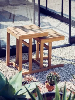 Best Mesa auxiliar de jardín de madera de teca Cero, 45 cm Mesas Auxiliares De Jardín|Mesas Auxiliares De Jardí­N