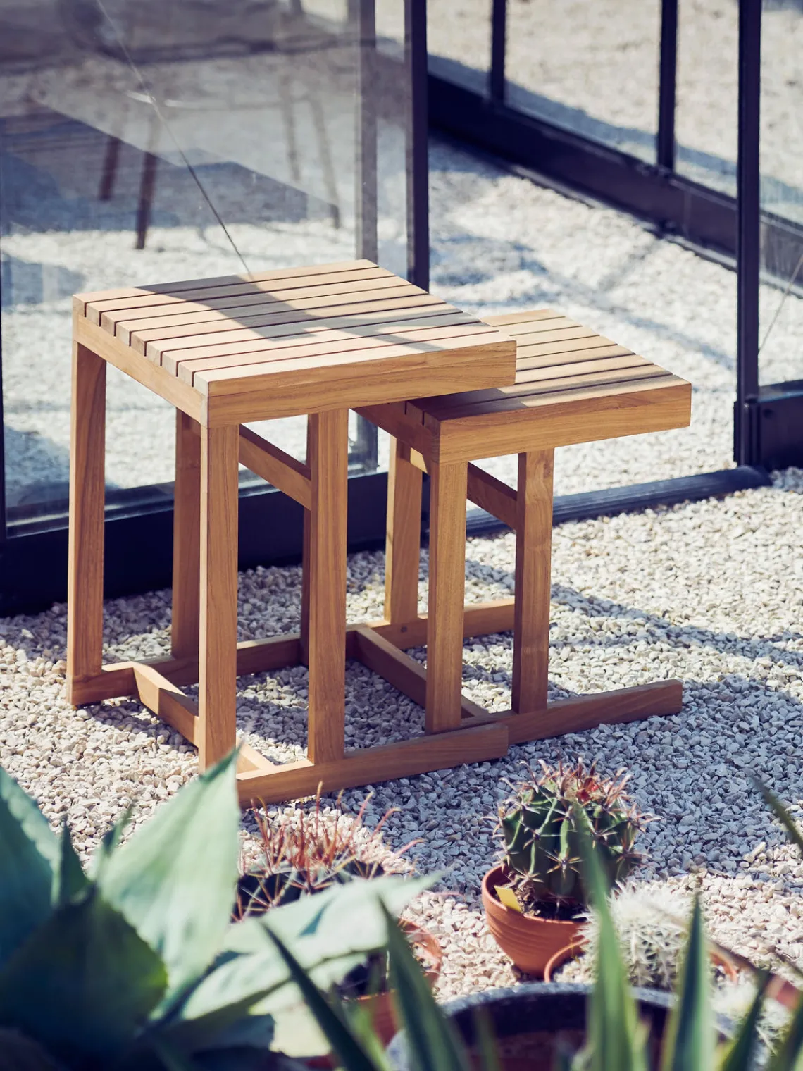 Best Mesa auxiliar de jardín de madera de teca Cero, 45 cm Mesas Auxiliares De Jardín|Mesas Auxiliares De JardíN