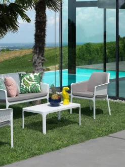 Mesas Auxiliares De Jardín|Mesas Auxiliares De Jardí­N>Nardi Mesa auxiliar de jardín Net Blanco