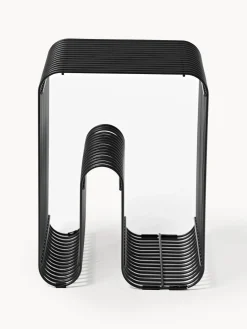 Sale Mesa auxiliar de metal Curva Pufs Y Otomanos|Pufs Y Otomanos