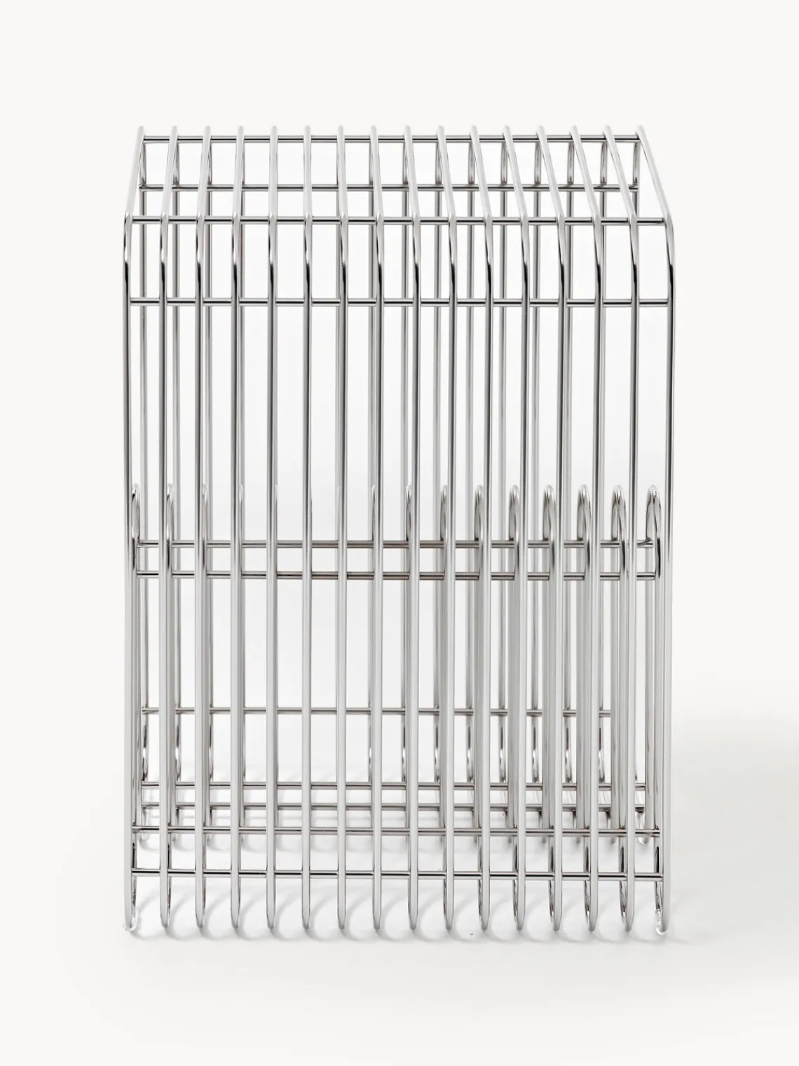 Pufs Y Otomanos|Pufs Y Otomanos>AYTM Mesa auxiliar de metal Curva Plateado brillante