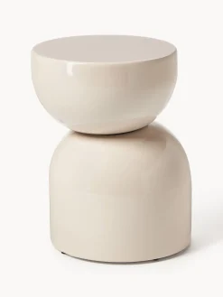 Mesas Auxiliares De Jardín|Mesas Auxiliares De JardíN>Westwing Collection Mesa auxiliar para interior/exterior Gigi Beige claro