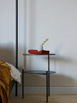 New Mesa auxiliar redonda de madera Tu Mesitas De Noche|Mesitas De Noche