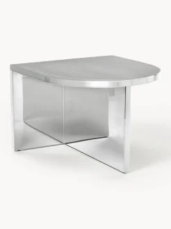 Mesas De Centro|Mesas De Centro>Westwing Collection Mesa baja ovalada de metal Leander Plateado