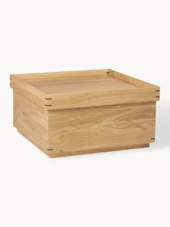 Clearance Mesa de centro artesanal de madera de roble con espacio de almacenamiento Japanese Mesas De Centro|Mesas De Centro