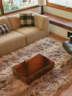 Mesas De Centro|Mesas De Centro>HKLIVING Mesa de centro artesanal de cristal de espejo Mirror, 80 cm