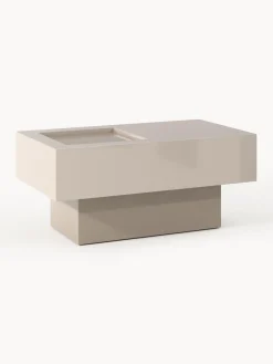 Mesas De Centro|Mesas De Centro>Westwing Collection Mesa de centro con espacio de almacenamiento Alessa Beige claro, greige