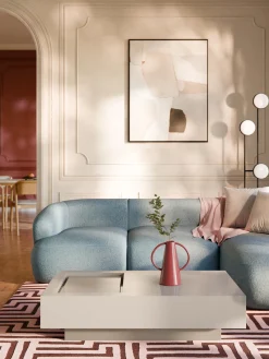 Discount Mesa de centro con espacio de almacenamiento Alessa, 120 cm Mesas De Centro|Mesas De Centro