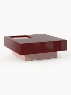 Best Mesa de centro cuadrada con espacio de almacenamiento Alessa Mesas De Centro|Mesas De Centro