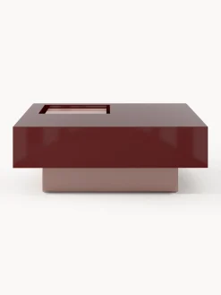 Best Mesa de centro cuadrada con espacio de almacenamiento Alessa Mesas De Centro|Mesas De Centro