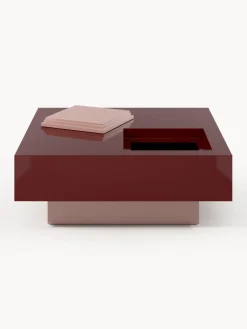 Best Mesa de centro cuadrada con espacio de almacenamiento Alessa Mesas De Centro|Mesas De Centro