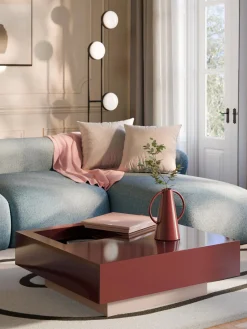 Best Mesa de centro cuadrada con espacio de almacenamiento Alessa Mesas De Centro|Mesas De Centro