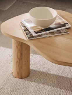 Mesas De Centro|Mesas De Centro></noscript>Westwing Collection Mesa de centro de forma orgánica de madera de roble Didi Madera de roble barnizada