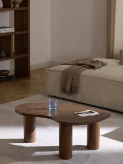 Sale Mesa de centro de forma orgánica de madera de nogal Didi Mesas De Centro|Mesas De Centro