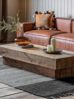 Mesas De Centro|Mesas De Centro> Mesa de centro de madera de mango Iowa