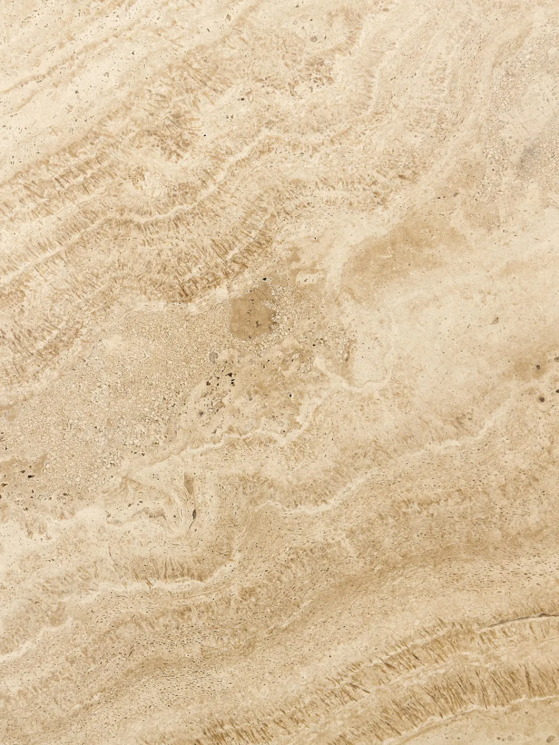 Hot Mesa de centro de madera de roble con tablero de travertino Chandler Mesas De Centro|Mesas De Centro