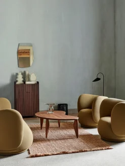 Outlet Mesa de centro de madera de nogal de forma orgánica Feve Mesas De Centro|Mesas De Centro