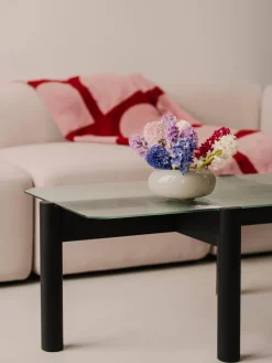 Mesas De Centro|Mesas De Centro>Noo.ma Mesa de centro de madera de haya con tablero de cristal Kob