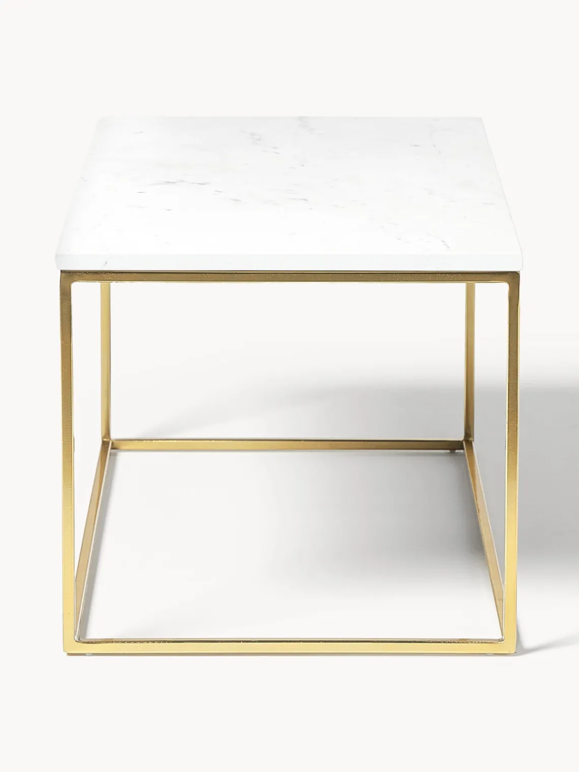 Mesas De Centro|Mesas De Centro>Westwing Collection Mesa de centro de mármol Alys Mármol blanco, dorado