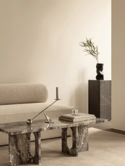 Mesas De Centro|Mesas De Centro>Audo Copenhagen Mesa de centro de mármol Androgyne Mármol gris