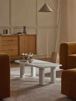 Mesas De Centro|Mesas De Centro>Westwing Collection Mesa de centro de mármol Mabel Mármol blanco