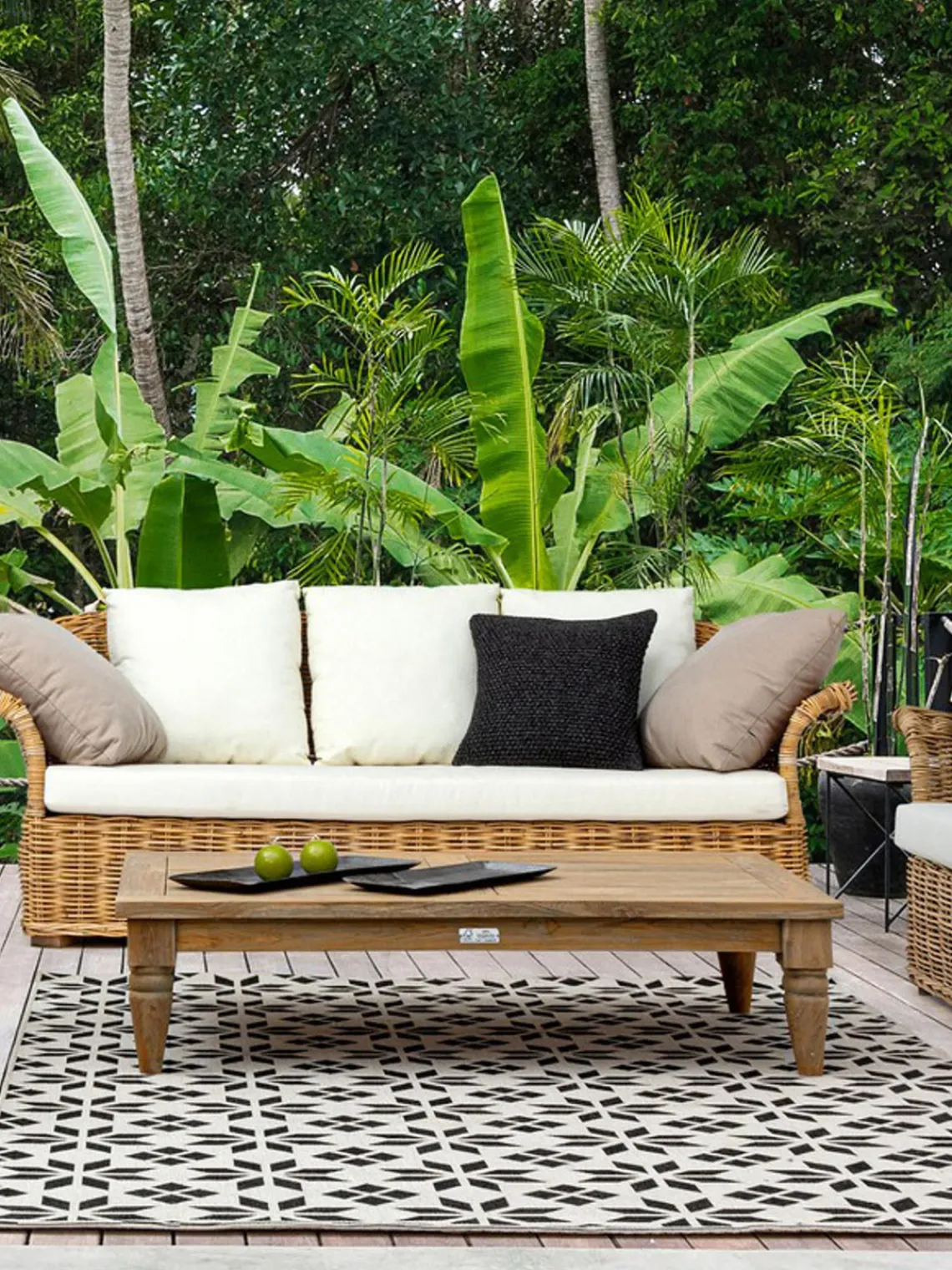 Mesas Auxiliares De Jardín|Mesas Auxiliares De JardíN>Bizzotto Mesa de centro de teca Bali