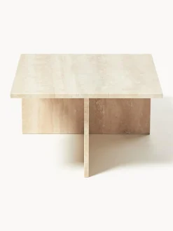 Mesas De Centro|Mesas De Centro></noscript>Ferm Living Mesa de centro de travertino con dos tableros Distinct Travertino beige