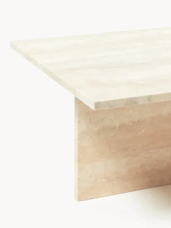 Mesas De Centro|Mesas De Centro></noscript>Ferm Living Mesa de centro de travertino con dos tableros Distinct Travertino beige