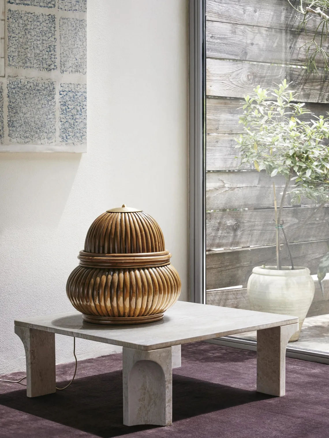 Clearance Mesa de centro de travertino Doric, 80 cm Mesas De Centro|Mesas De Centro