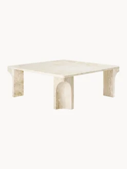 Clearance Mesa de centro de travertino Doric, 80 cm Mesas De Centro|Mesas De Centro
