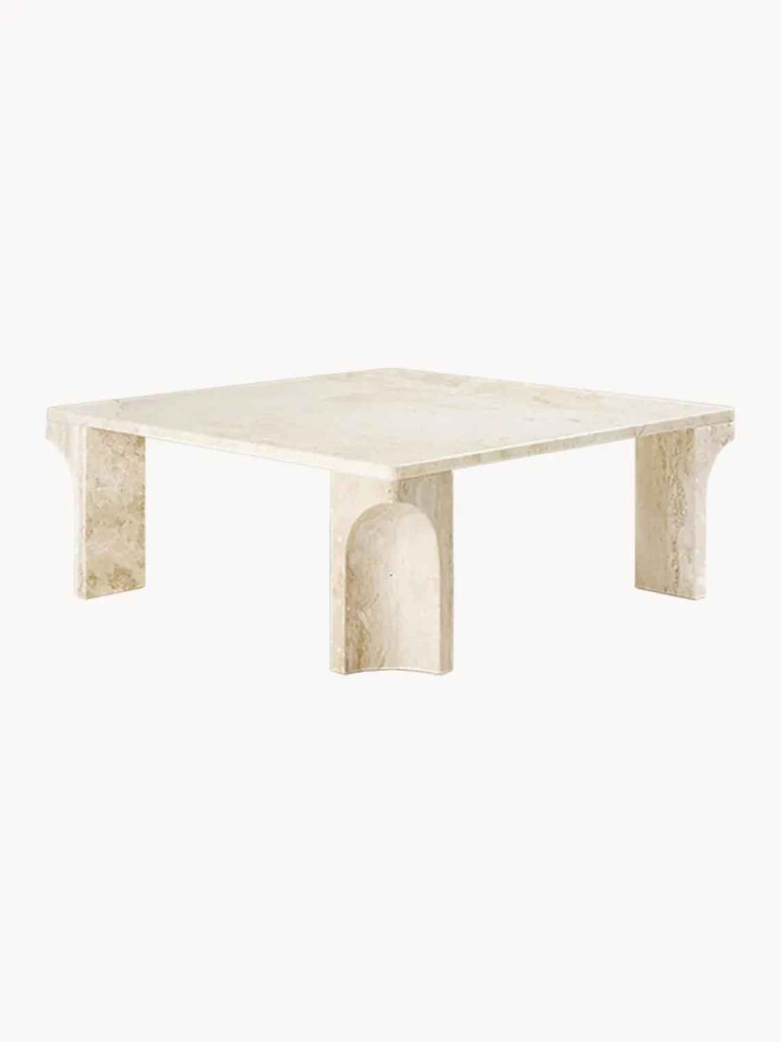 Clearance Mesa de centro de travertino Doric, 80 cm Mesas De Centro|Mesas De Centro