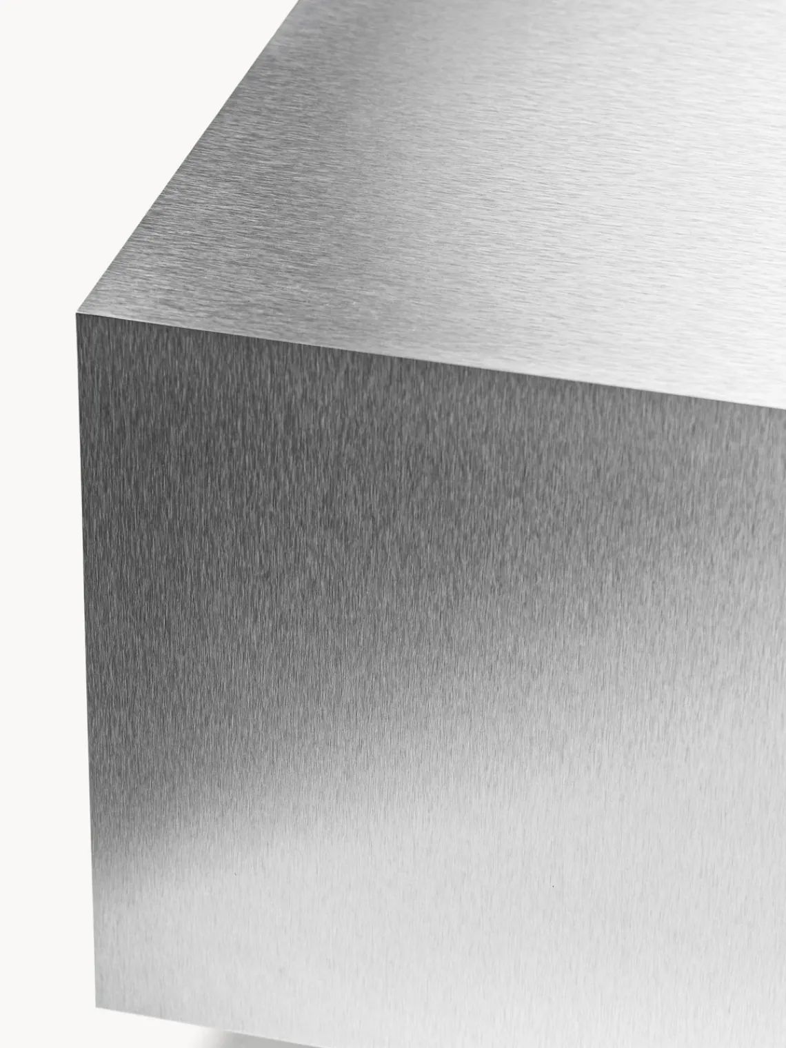 Mesas De Centro|Mesas De Centro>Westwing Collection Mesa de centro en look metálico Lesley Look de metal plateado mate