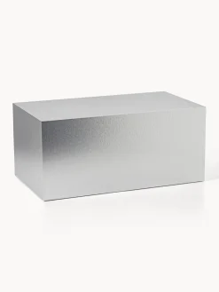 Mesas De Centro|Mesas De Centro>Westwing Collection Mesa de centro en look metálico Lesley Look de metal plateado mate