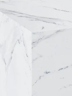 Mesas De Centro|Mesas De Centro></noscript>Westwing Collection Mesa de centro en look mármol Lesley Aspecto mármol blanco brillante