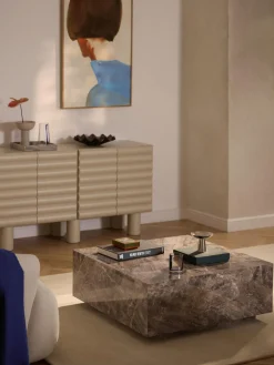 Outlet Mesa de centro en look mármol Lesley Mesas De Centro|Mesas De Centro