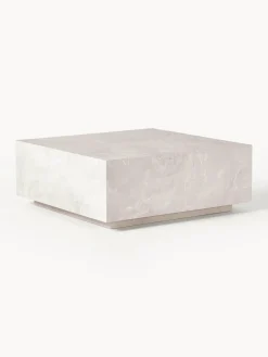 Mesas De Centro|Mesas De Centro>Westwing Collection Mesa de centro en look travertino Lesley Aspecto travertino beige mate