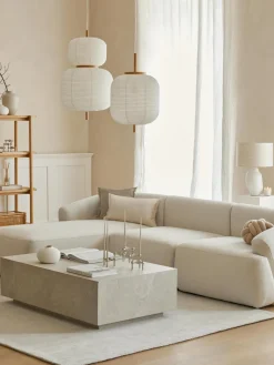 New Mesa de centro en look travertino Lesley Mesas De Centro|Mesas De Centro